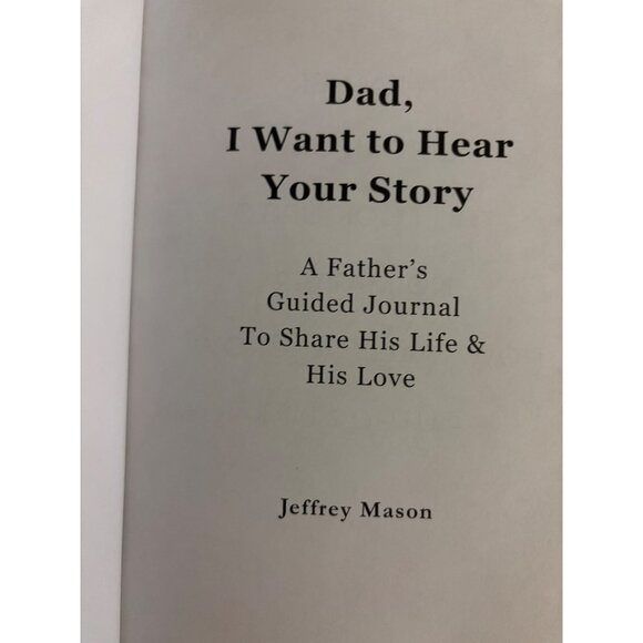 Dad I Want To Hear Your Story Guided Journal Book For Fathers Grandfathers - Picture 11 of 14
